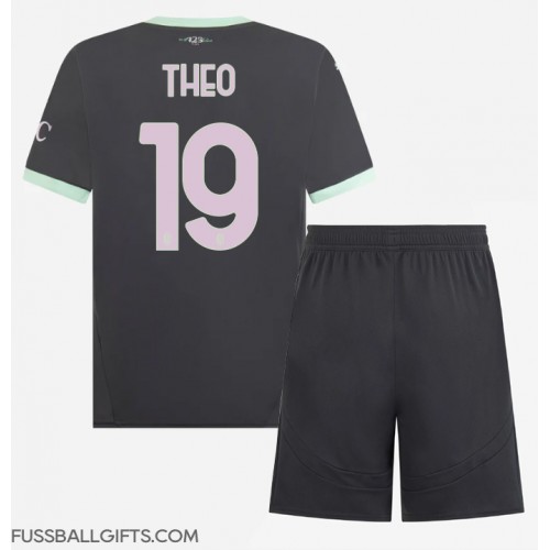 AC Milan Theo Hernandez #19 Fußballbekleidung 3rd trikot Kinder 2024-25 Kurzarm (+ kurze hosen)